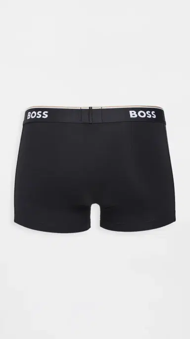BOSS Stretch Cotton 3 Pack Trunks Black S | Thumbnail 4 BOSS Stretch Cotton 3 Pack Trunks Black S | Thumbnail 4
