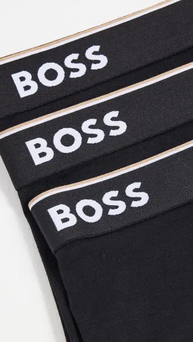 BOSS Stretch Cotton 3 Pack Trunks Black S | Thumbnail 5 BOSS Stretch Cotton 3 Pack Trunks Black S | Thumbnail 5
