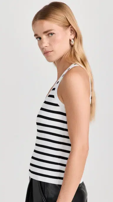 Nothing Please Estefania Tank White Stripe L | Thumbnail 4