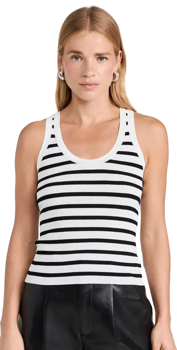 Estefania Tank White Stripe L