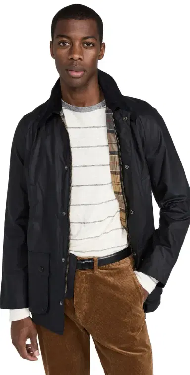 Barbour Ashby Wax Jacket Navy S | Thumbnail 1 Barbour Ashby Wax Jacket Navy S | Thumbnail 1