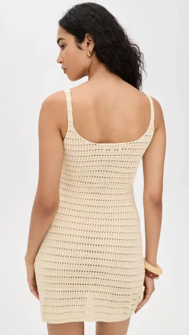 Another Girl Crochet Mini Dress Cream | Thumbnail 3 Another Girl Crochet Mini Dress Cream | Thumbnail 3