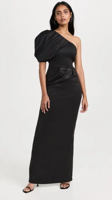 BLACK HALO Egan Gown Black 2 | Thumbnail 2