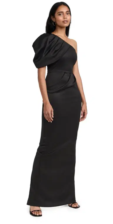 BLACK HALO Egan Gown Black 2 | Thumbnail 1