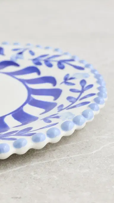 CAROLINA K Appetizer Plate Blue One Size | Thumbnail 4