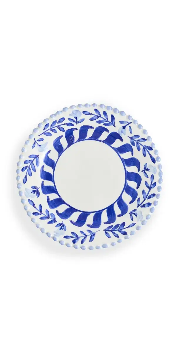 CAROLINA K Appetizer Plate Blue One Size