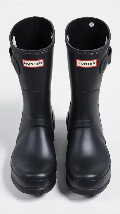Hunter Boots Original Short Rain Boots Black 7 | Thumbnail 4 Hunter Boots Original Short Rain Boots Black 7 | Thumbnail 4