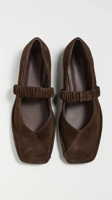 ALOHAS Lautan Suede Leather Ballet Flats Suede Brown | Thumbnail 2