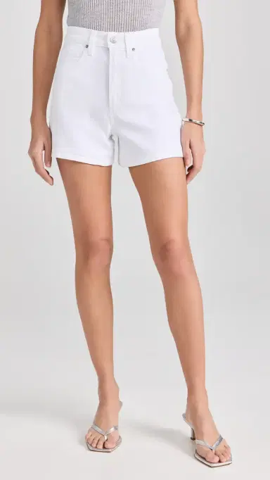 PAIGE Dani Shorts Crisp White 28 | Thumbnail 2