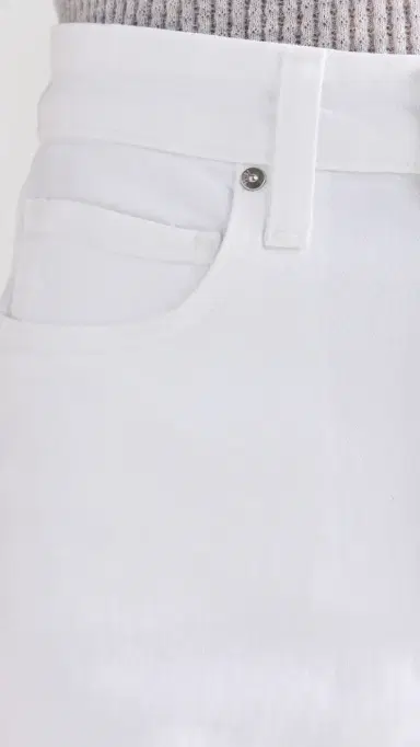 PAIGE Dani Shorts Crisp White 28 | Thumbnail 6