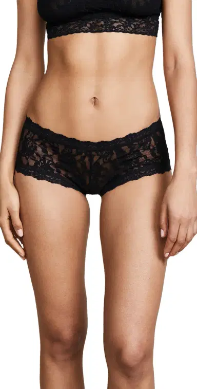 Hanky Panky Signature Lace Boyshorts Black XL | Thumbnail 1