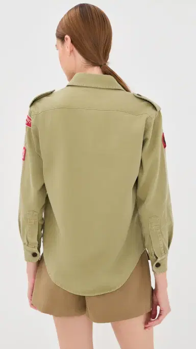 Isabel Marant Umberta Button Down Shirt Khaki | Thumbnail 3 Isabel Marant Umberta Button Down Shirt Khaki | Thumbnail 3