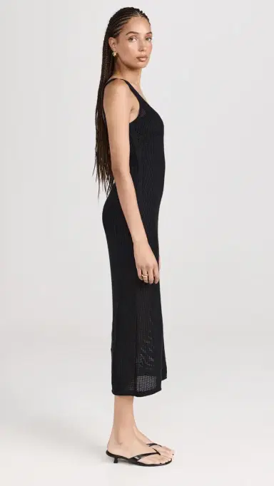 Staud Jessica Knit Coverup Dress Black | Thumbnail 4 Staud Jessica Knit Coverup Dress Black | Thumbnail 4