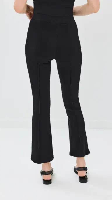 DONNI. The Rib Kick Flare Pants Jet | Thumbnail 3 DONNI. The Rib Kick Flare Pants Jet | Thumbnail 3