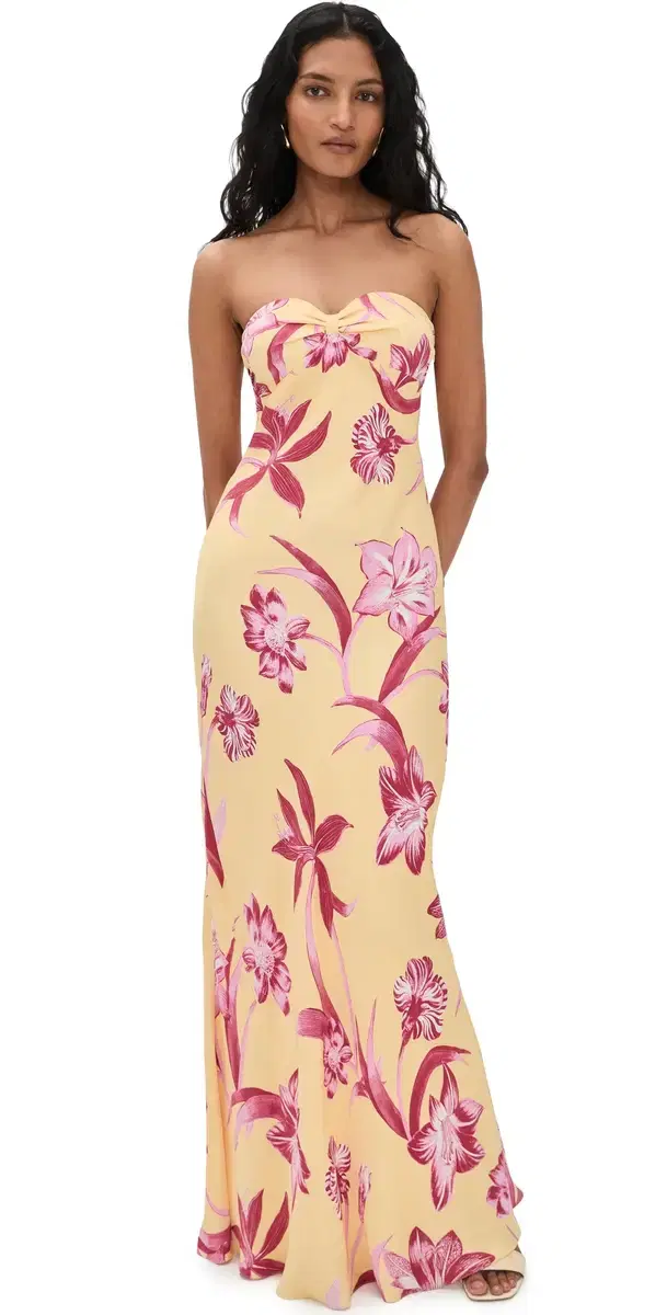 trapless Maxi Dress Yellow
