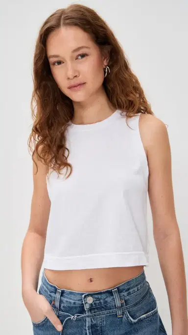 perfectwhitetee Gracie Tank Top White | Thumbnail 2 perfectwhitetee Gracie Tank Top White | Thumbnail 2