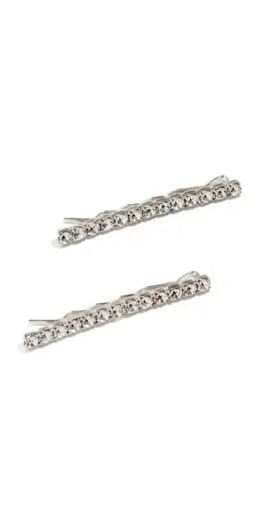 Jennifer Behr Gwen Bobby Pin Set Crystal One Size | Thumbnail 1