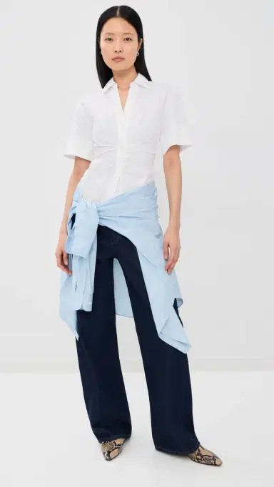 Veronica Beard Short Sleeve Devra Top White 0 | Thumbnail 5 Veronica Beard Short Sleeve Devra Top White 0 | Thumbnail 5