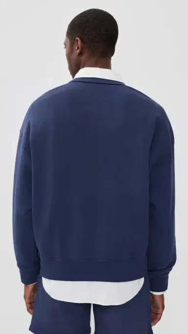 Polo Ralph Lauren Island Fleece Polo Sweatshirt Dark Cobalt | Thumbnail 4