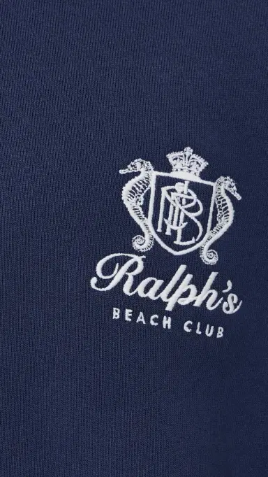 Polo Ralph Lauren Island Fleece Polo Sweatshirt Dark Cobalt | Thumbnail 6