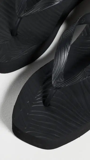 SLEEPERS High Platform Flip Flops Black | Thumbnail 6
