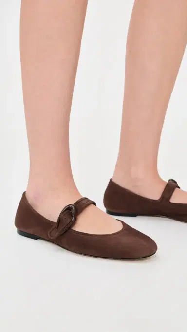 Larroudé Verona Ballet Flats Brown Suede 9 | Thumbnail 3 Larroudé Verona Ballet Flats Brown Suede 9 | Thumbnail 3