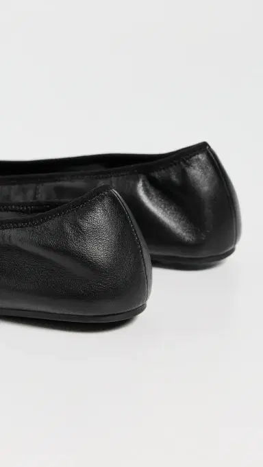 Tory Burch Reva Travel Ballet Flats Perfect Black / Gold 9 | Thumbnail 4