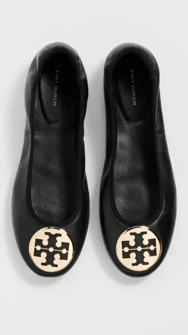 Tory Burch Reva Travel Ballet Flats Perfect Black / Gold 9 | Thumbnail 5