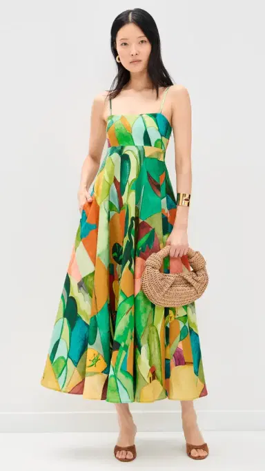 ALÉMAIS Mokshini Linen Sundress Multi | Thumbnail 5