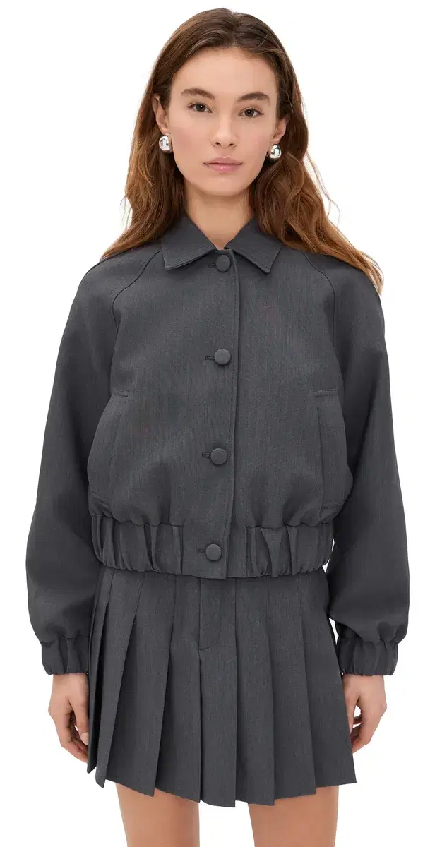 LE BOP Winnie Button Jacket Grey elange