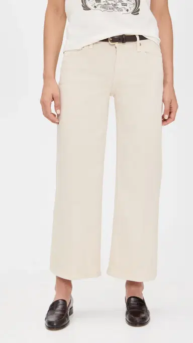 RE/DONE Mid Rise Wide Leg Crop Jeans | Thumbnail 2