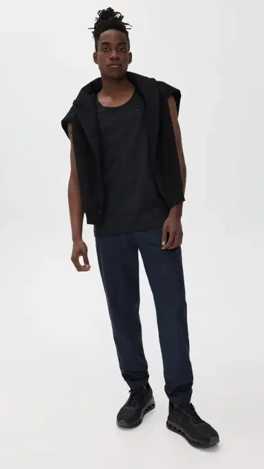 REIGNING CHAMP Stretch Warp Knit Coach's Standard Joggers Navy | Thumbnail 5 REIGNING CHAMP Stretch Warp Knit Coach's Standard Joggers Navy | Thumbnail 5