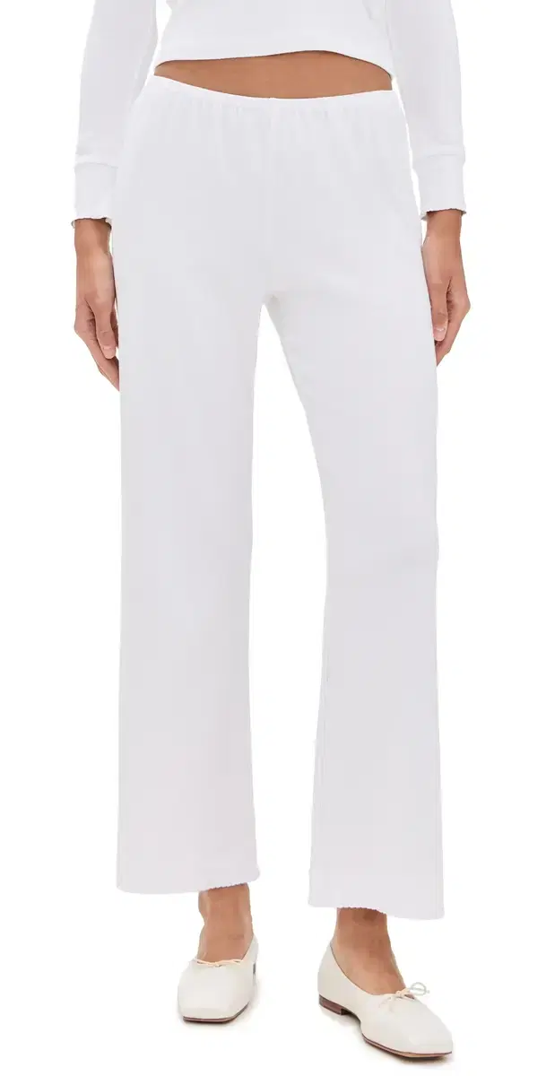DONNI. The Baby Rib Scallop Pants Powder