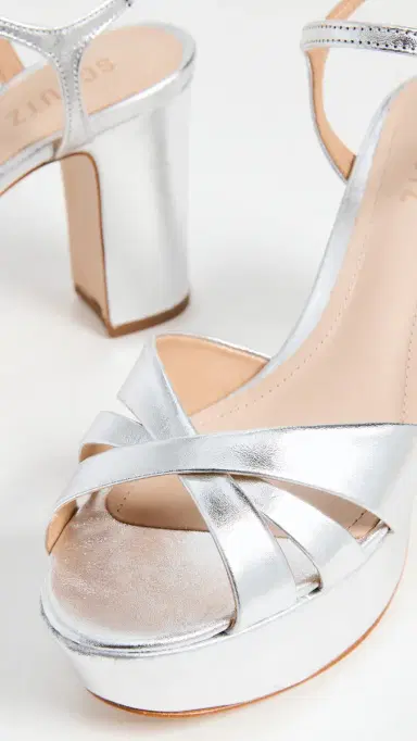 Schutz Keefa Platform Sandals Prata 5 | Thumbnail 5