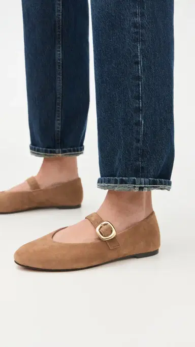 Madewell The Remy Mary Jane Flats: Sculptural Buckle Edition Dried Acorn 7 | Thumbnail 3 Madewell The Remy Mary Jane Flats: Sculptural Buckle Edition Dried Acorn 7 | Thumbnail 3