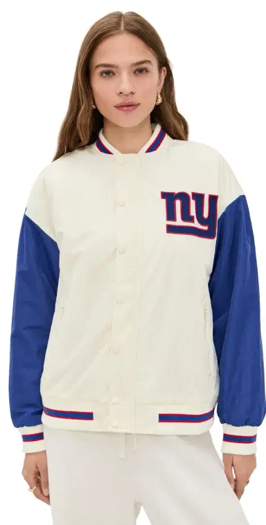 Terez NY Giants Colorblock Bomber Jacket NY Giants Sugar Swizzle/Blue L | Thumbnail 1