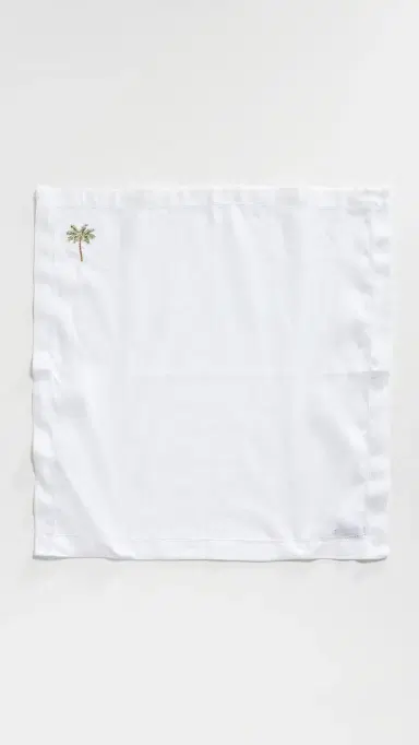 Kim Seybert Palm Tree Napkins Set of 4 White/Multi One Size | Thumbnail 5