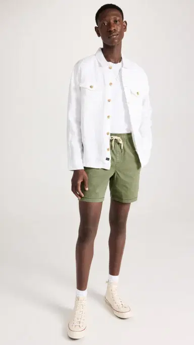 RAILS Cruz Drawstring Shorts 7 pring Olive | Thumbnail 5