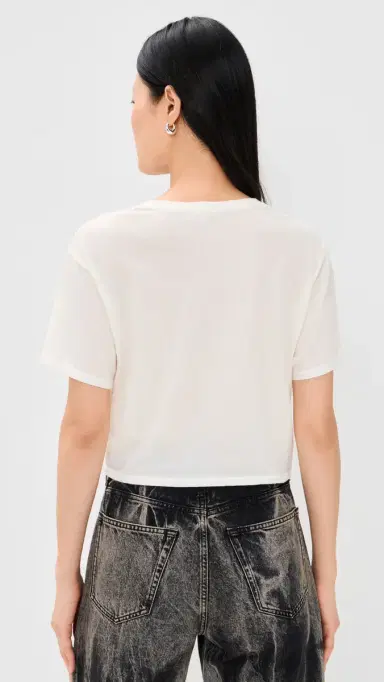 R13 Twisted Front Tee Ecru | Thumbnail 3
