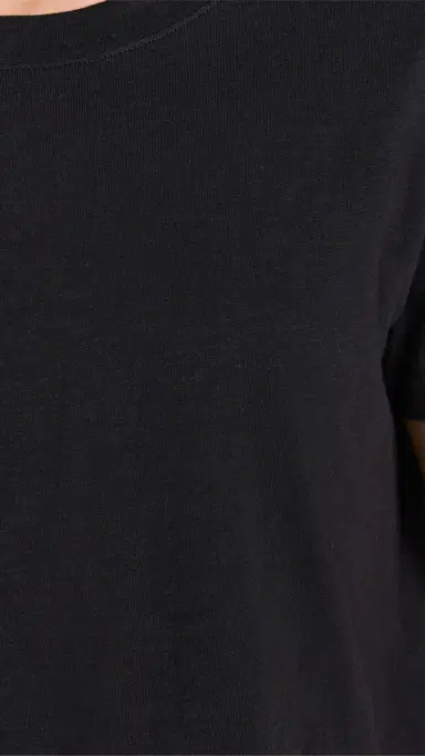 Madewell The Boxy Crop Tee in Soft Slub Jet Black | Thumbnail 6 Madewell The Boxy Crop Tee in Soft Slub Jet Black | Thumbnail 6