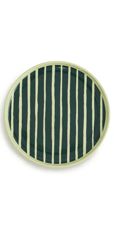 Marimekko Oiva Piccolo Plate Pear/Dark Green One Size | Thumbnail 1