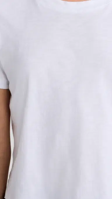 Madewell The Boxy Crop Tee in Soft Slub Eyelet White XL | Thumbnail 6