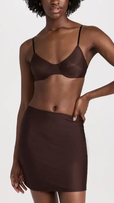 Only Hearts Second Skins Short Half Slip Chocolate | Thumbnail 5