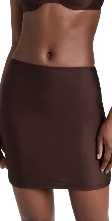 Only Hearts Second Skins Short Half Slip Chocolate | Thumbnail 1