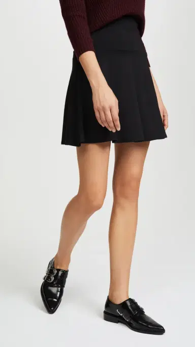 susana monaco High Waisted Flare Skirt Black | Thumbnail 2 susana monaco High Waisted Flare Skirt Black | Thumbnail 2