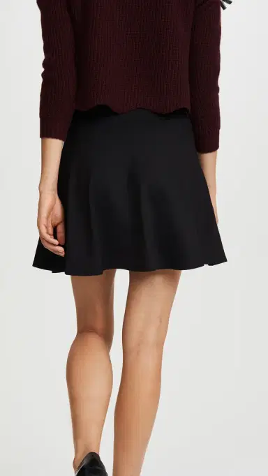 susana monaco High Waisted Flare Skirt Black | Thumbnail 3 susana monaco High Waisted Flare Skirt Black | Thumbnail 3