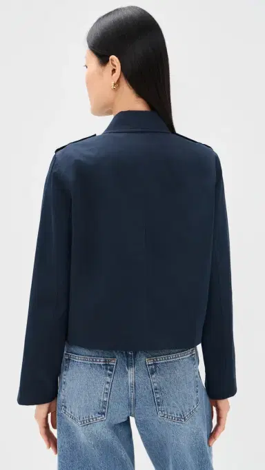 FRAME Short Trench Jacket Navy | Thumbnail 3 FRAME Short Trench Jacket Navy | Thumbnail 3