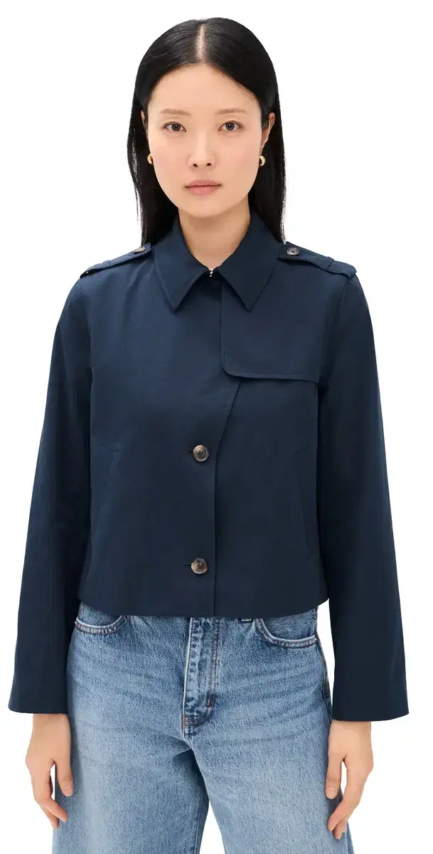 FRAME hort Trench Jacket Navy