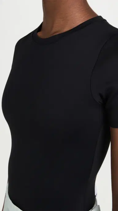 Good American Sculpting Tee Thong Bodysuit Black001 | Thumbnail 6