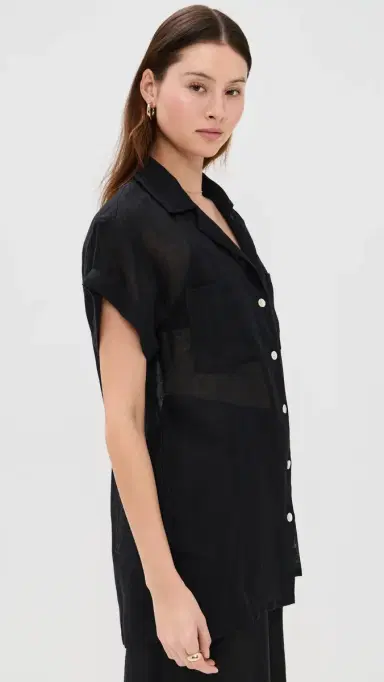 vitamin A Playa Pocket Blouse Black S | Thumbnail 4 vitamin A Playa Pocket Blouse Black S | Thumbnail 4